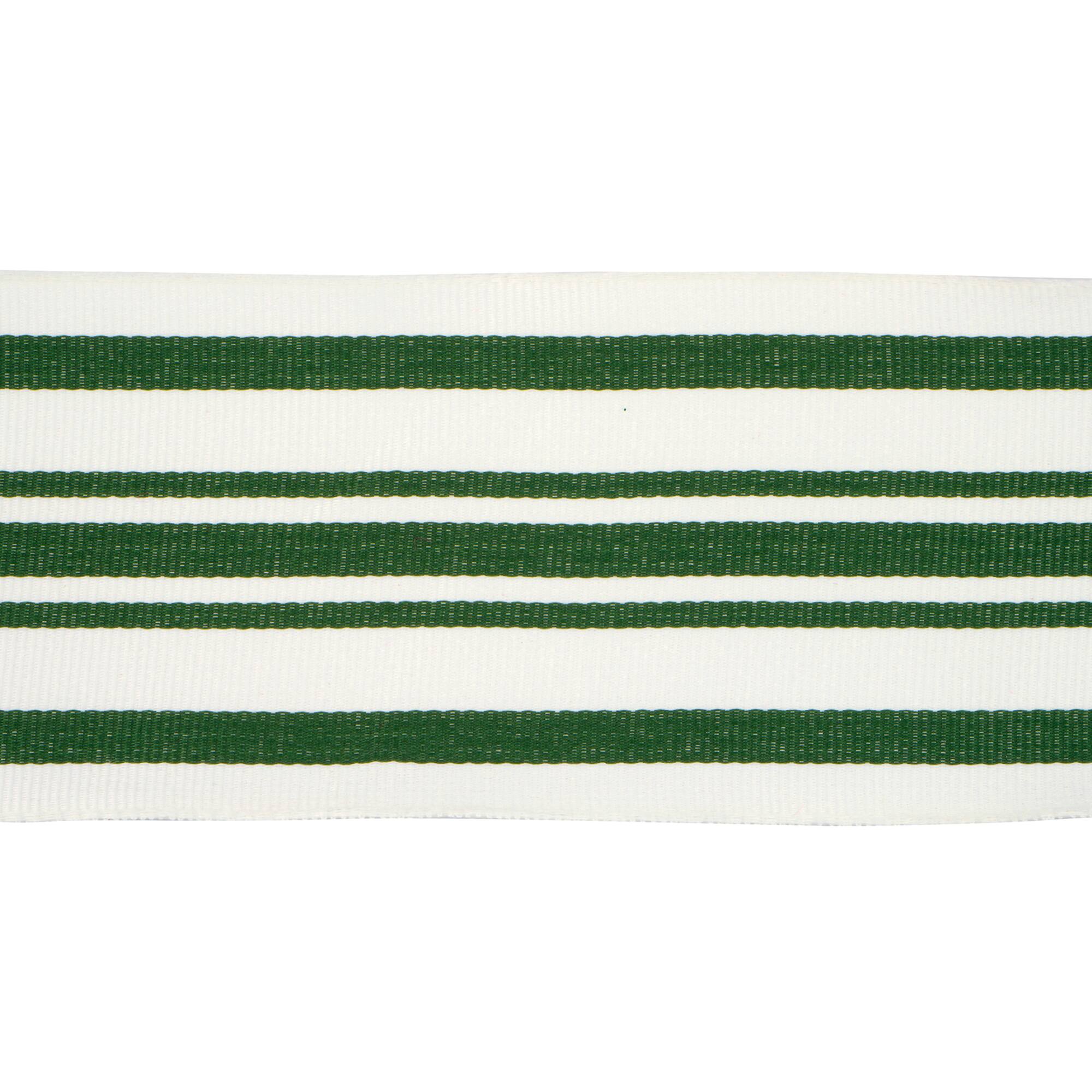 2.5" x 20ft. Green Ticking Wired Ribbon by Celebrate It®